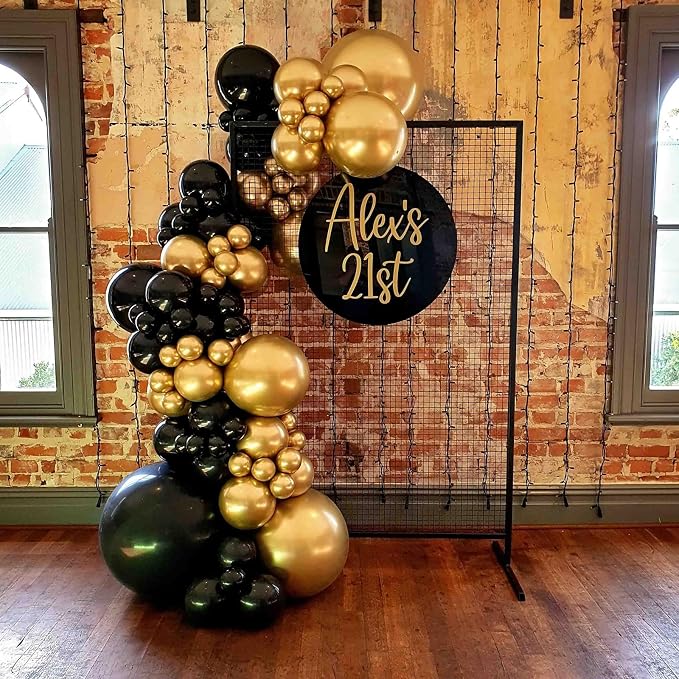 Voircoloria 110pcs Metallic Gold Chrome Latex Party Balloons, 12inch | - Image 5