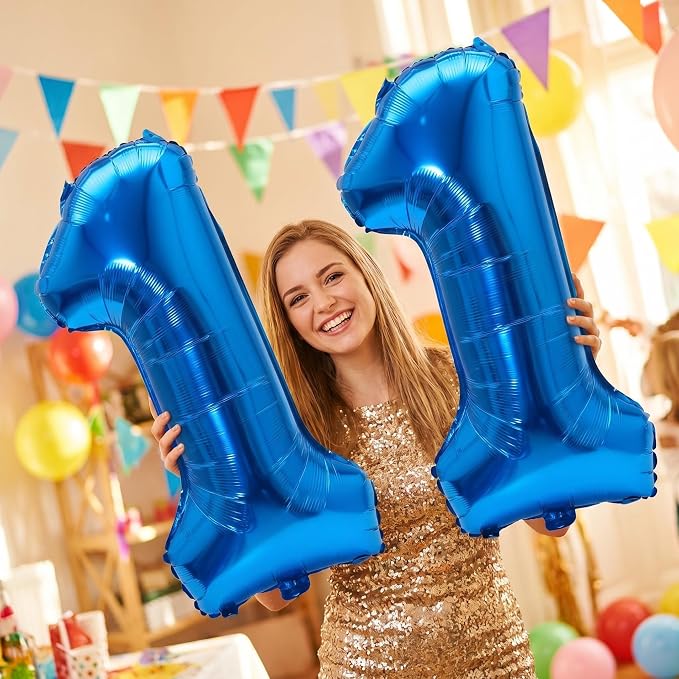 Number 11 Balloon Foil Mylar Balloons - Image 2
