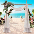 MDS Halloween Chiffon Draping Fabric - 2 Panel, 30" Wide x 40ft Long - Sheer Spooky Arbor & Canopy Drapery for Haunted House Backdrops, Party Ceilings, DIY Costumes & Themed Events - Nude