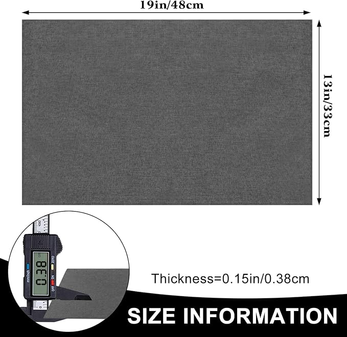Cloth Placemats Set of 6, Cotton Linen Blend Machine Washable Durable Linen - Image 5