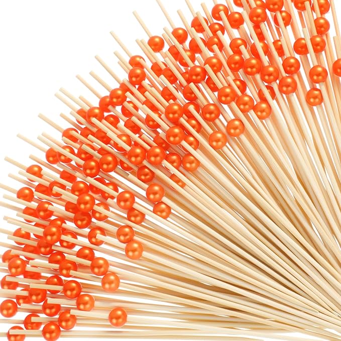Reallnaive 300 Pcs Cocktail Pick Pearl Fancy Toothpick by Unknown