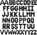 52 Pcs Black Letter Balloons 16 Inch Mylar Foil Alphabet Letters 2 Sets A- Z by Togvu