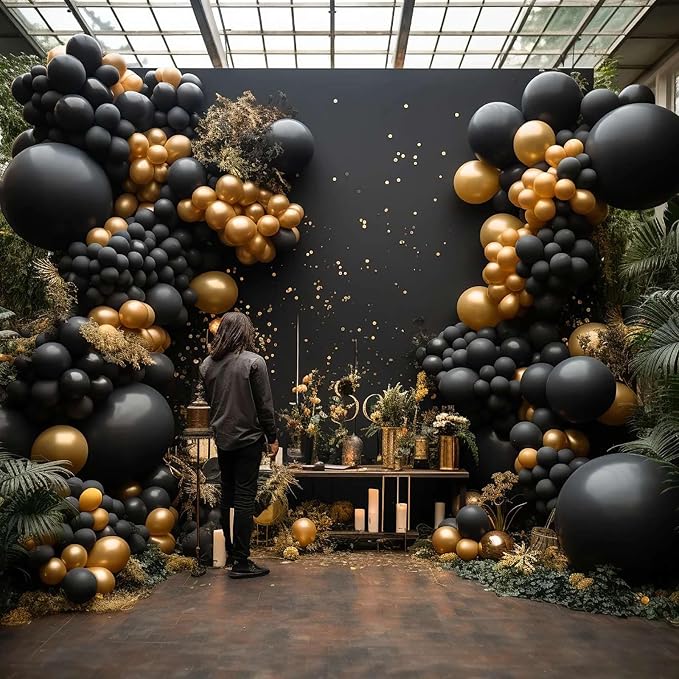 12 Inch Black Balloons, Baby Shower, Graduate Party Decorations - Image 4