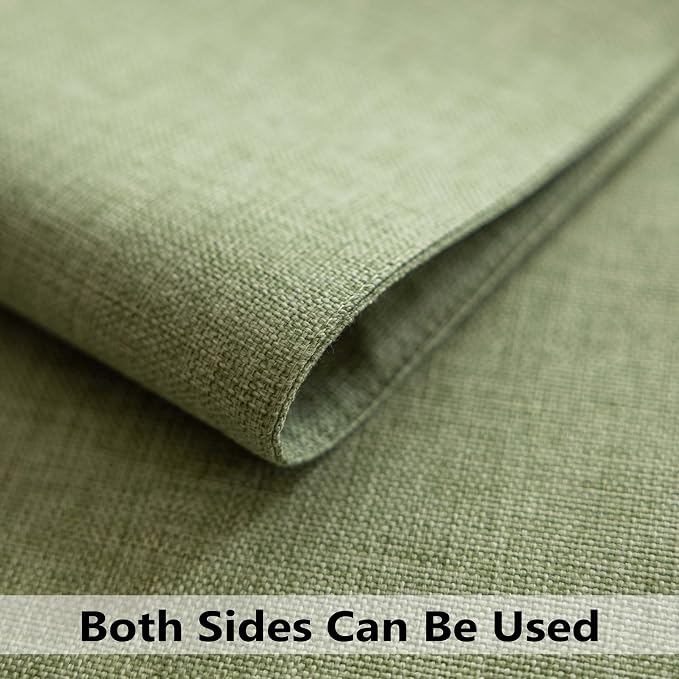 Demetex Green Placemats Set of 6 Washable Place Mats Heat Resistant Table Mats - Image 5