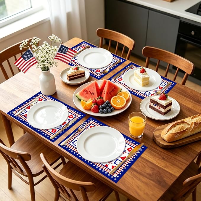50Pcs Patriotic Disposable Paper Placemats - Image 7