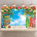 7x5ft Summer Hawaiian Beach Photography Tropical Luau Backdrop | Flower Palm by YCUCUEIBACKDROP