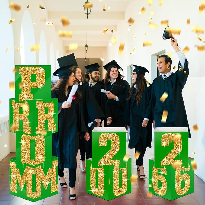Queekay 8 Pcs Prom Column Standup Photo Booth Decorations 2026 Prom Backdrop - Image 5