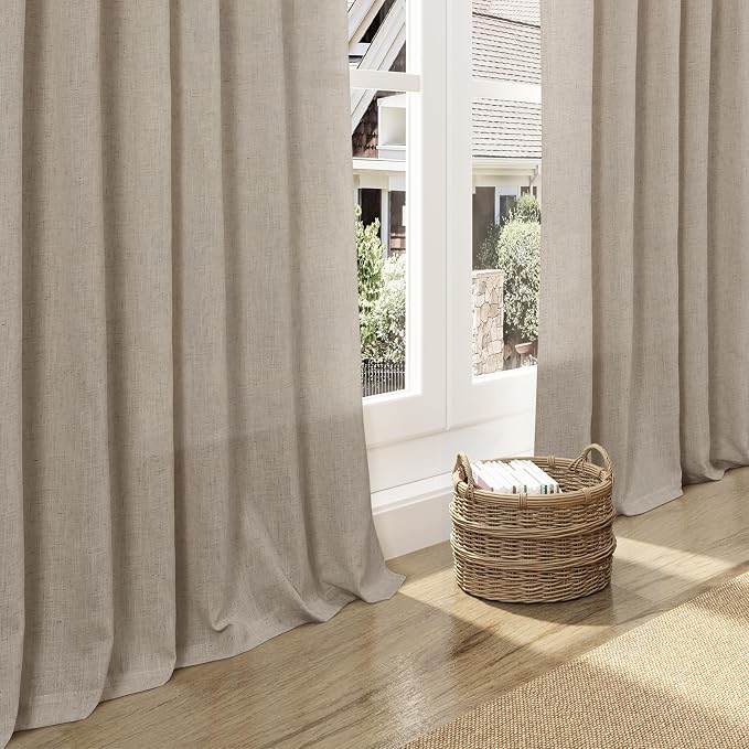 Cobblestone Linen 112 Inch Curtains - Image 5