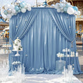 gogoparti 10x10FT Baby Bule Sequin Backdrop Curtain by Gogoparti