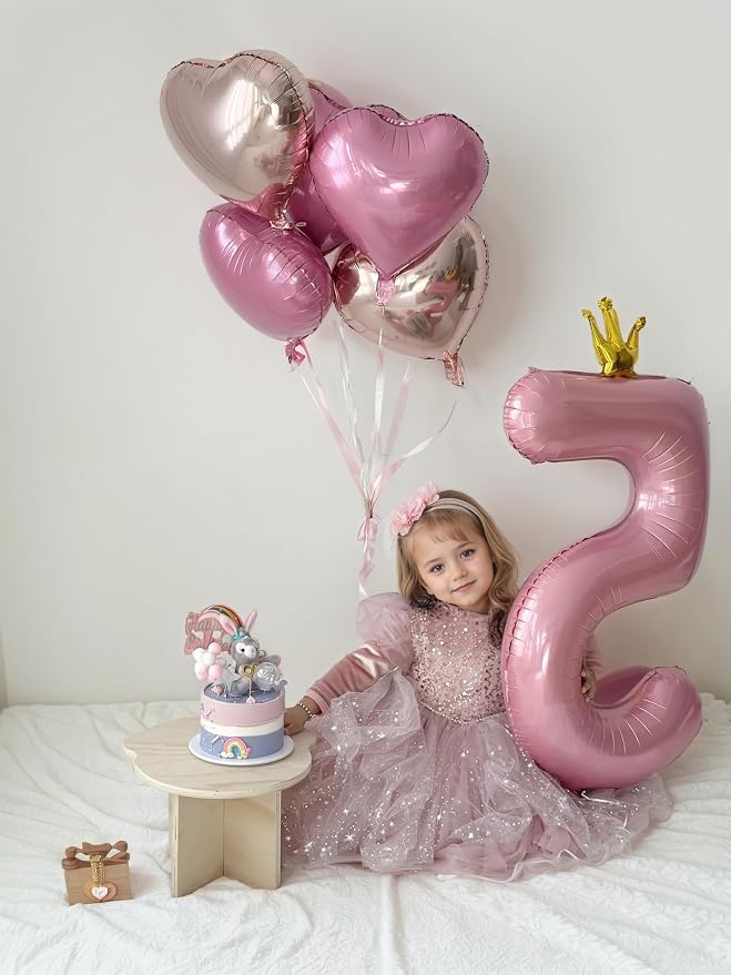 40 inch Pink Number 6 Balloon - Image 5