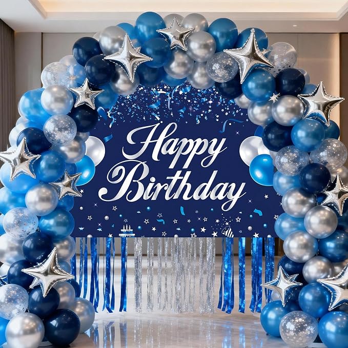 Happy Birthday Backdrop Banner, Happy Birthday Party Decorations Yard Sign - Image 7
