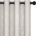 Deconovo Blackout Curtains, Light Beige Thermal Grommet Drapes, Noise Reducing by Unknown