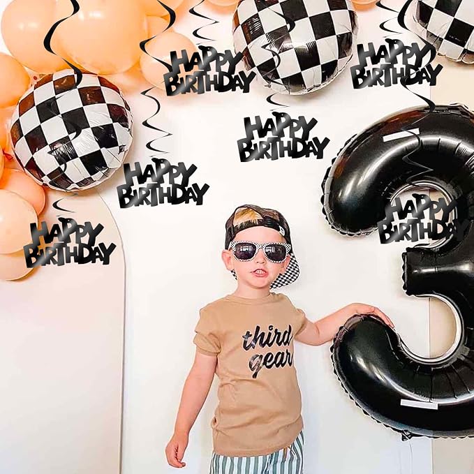 BEISHIDA 12 Pcs Happy Birthday Hanging Swirl Decorations, Birthday Party - Image 4