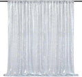 Silver Sequin Backdrop 7ft x 7ft Glitter Photo Booth Backdrop Curtains | by QueenDream
