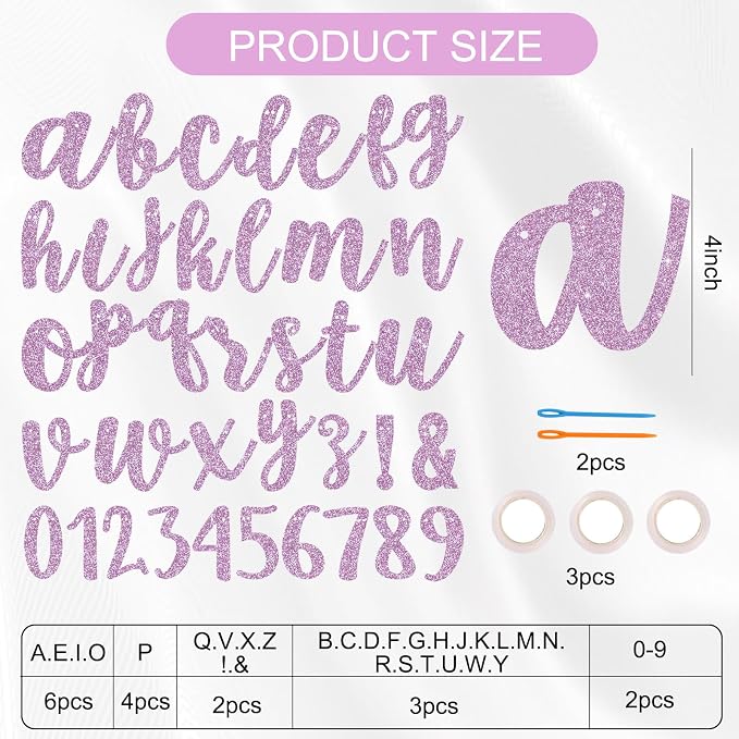BEISHIDA 116 PCS A-Z DIY Letter Banner Kit Make Your Own Banner，Including 111 - Image 2