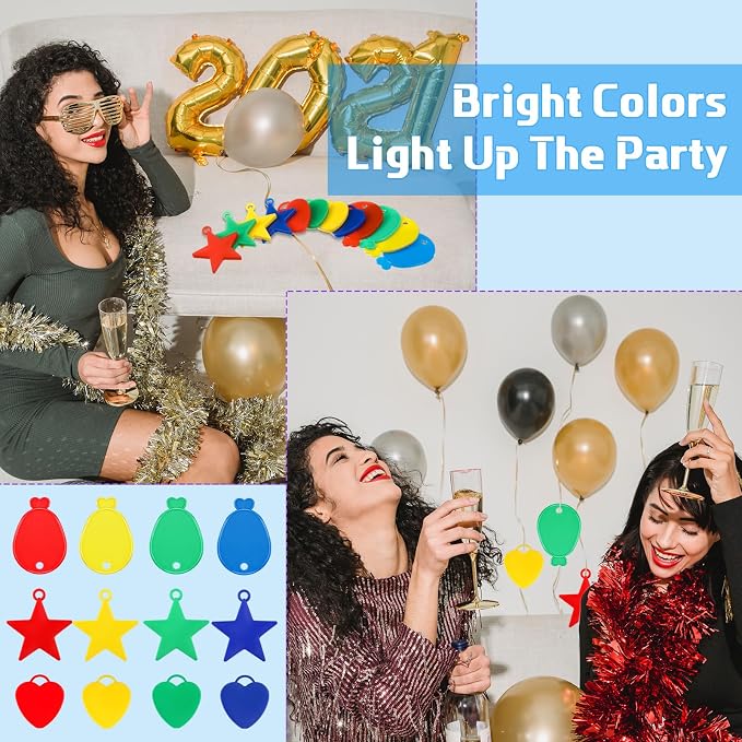 240 Pcs Plastic Balloon Weights Colorful Weights - Image 3