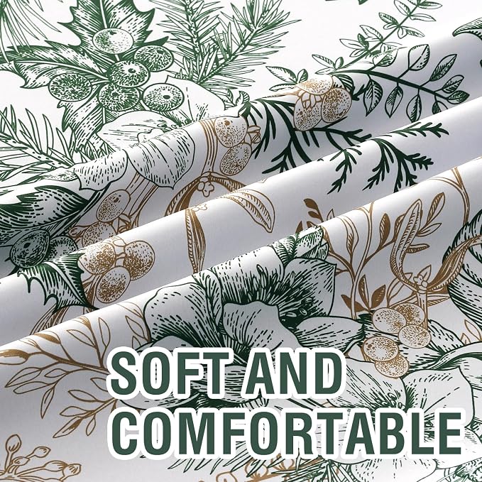 H.VERSAILTEX Vintage Floral Curtains 108 inch Length 2 Panels Set 100% Blackout - Image 5