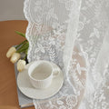 FINECITY Short Lace Curtains 54 Inch Length by FINECITY