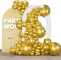 PartyWoo Gold Balloons 155pcs Different Sizes of 18 12 10 5 Inch | Balloons by PartyWoo
