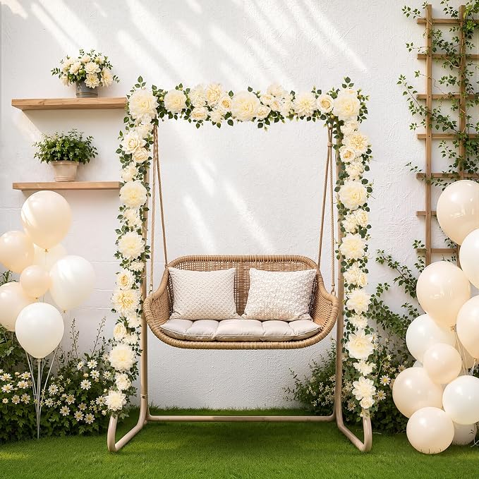 Findosom Total 12.4Ft Artificial Flowers Garlands - Image 8