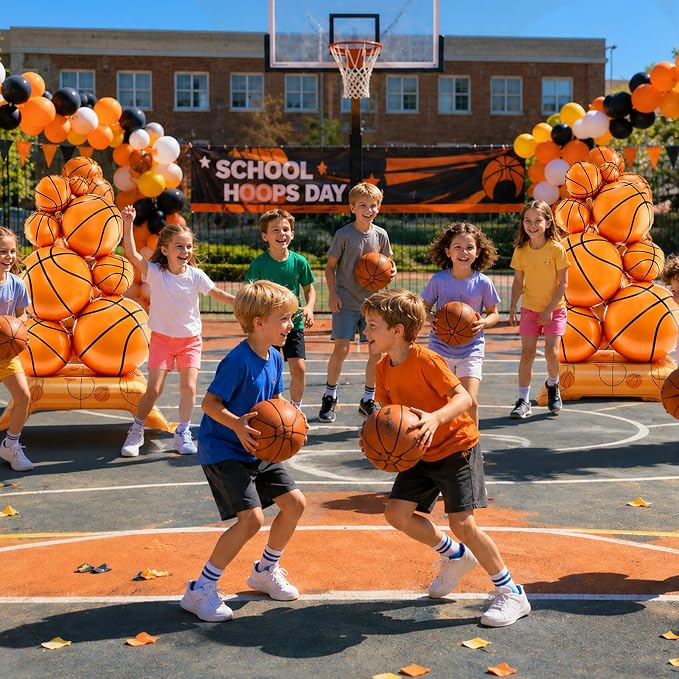 Giant Standing Basketball Balloons - Image 6