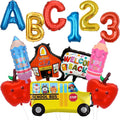 Back to School Balloons, Back to School Decorations, ABC 123 Foil Balloons | by FUDEFER