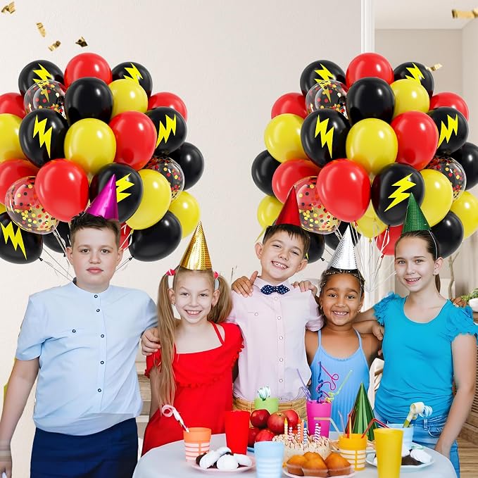 60pcs Black and Yellow Balloons 12inch - Image 6