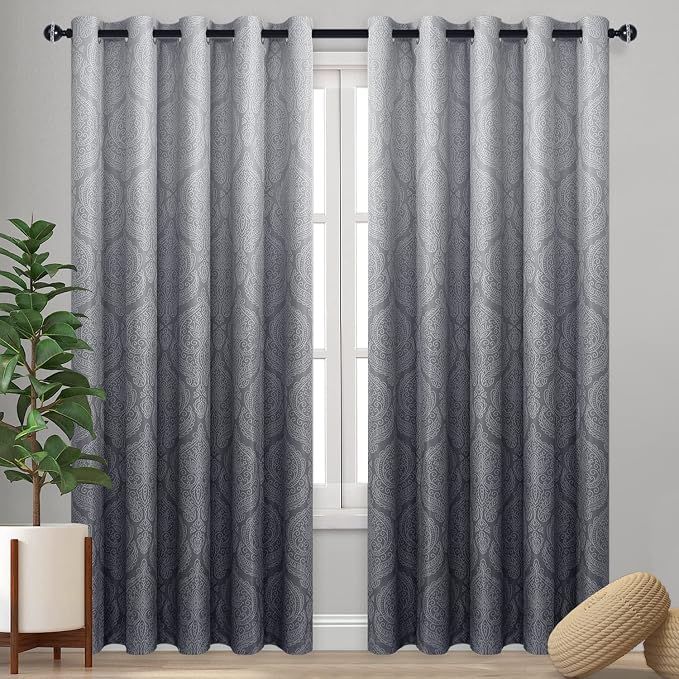 DWCN Ombre Blackout Curtains for Bedroom by DWCN