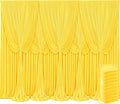 10 Panels Yellow Backdrop Curtains by Tao-GePartyDecorations