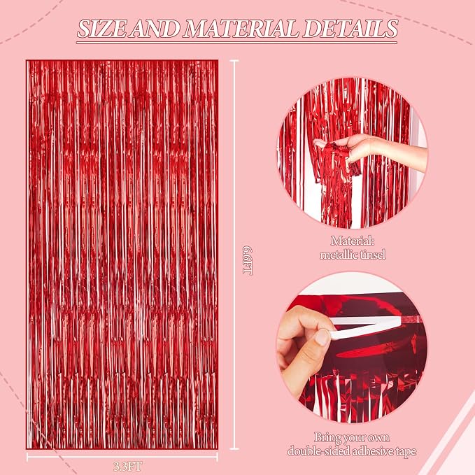 DECOCKRAT 2 Pack Foil Fringe Backdrop - Image 3