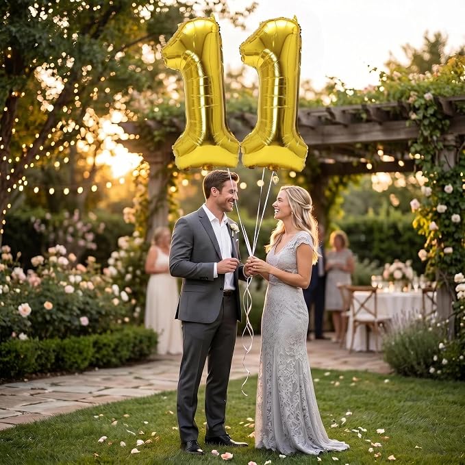 YPSelected 32 Inch Large Foil Helium Number Balloon Birthday Wedding Party 0-9 - Image 3
