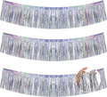BEISHIDA Laser Silver Fringe Garland Banner 30ft Wall Tinsel Foil Streamers | by Beishida