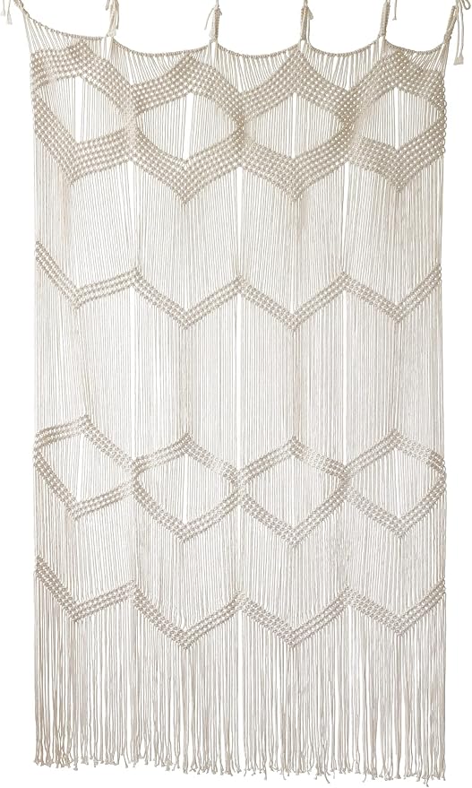 Macrame Curtain Window Macrame Room Divider Doorway Curtain Boho Macrame Wall - Image 4