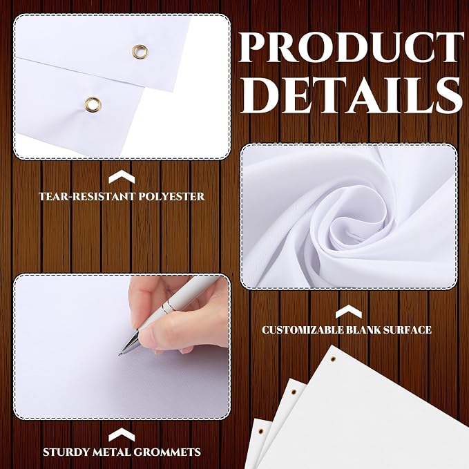 Zonon Large Blank Banners And Signs Polyester Oxford Cloth Sublimation Banner - Image 4