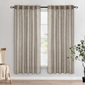 MIULEE Burlywood Birch Linen Curtains 52x72 Inch Long 2 Panels by MIULEE
