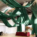Showgeous 6 Panels Emerald Green Ceiling Drapes by Showgeous