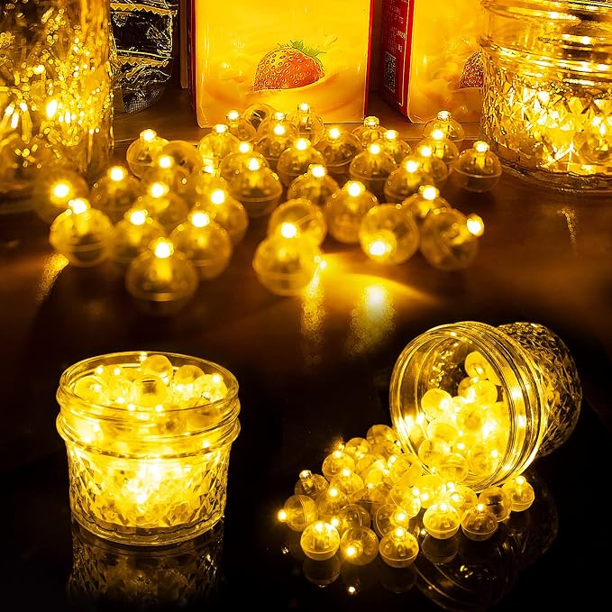 Aogist 200Pcs Yellow Balloon Lights - Image 5