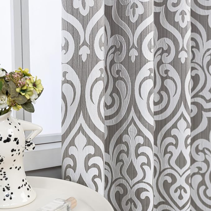 Loom and Mill Modern Damask Curtains - Image 3