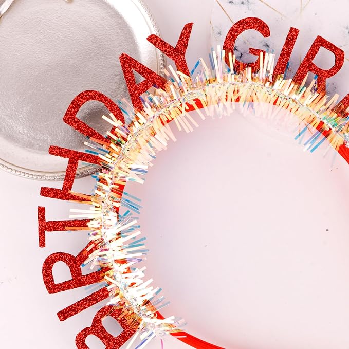 CIEHER Birthday Girl Headband Birthday Crown - Image 5