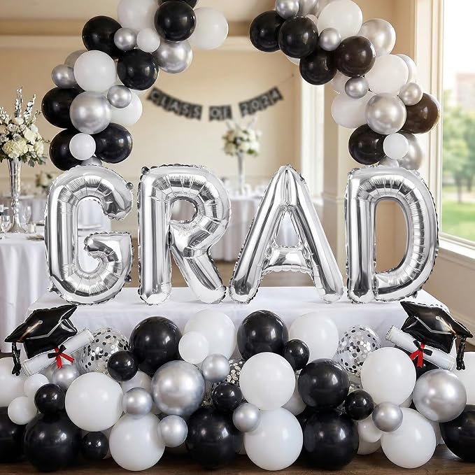 Biapian 40 Inch GRAD Balloons, 'GRAD' Party Balloons Foil - Image 4
