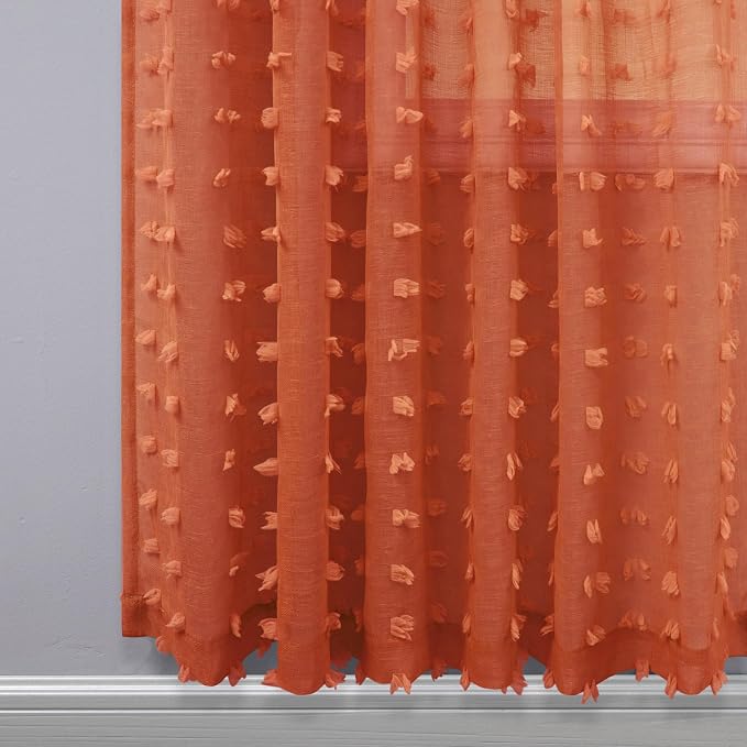 KOUFALL Terracotta Boho Curtains - Image 7
