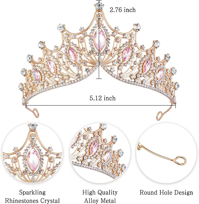 Fesciory Birthday Crown for Women, Adult Fit, Coming of Age Gifts & Halloween - Image 5