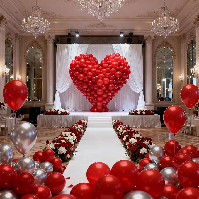 Patimate Red Balloons 150 Pack 5 Inch Matte Red Latex Party Balloons | Birthday - Image 5