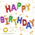 CANREVEL Happy Birthday Banner Decorations + 12Pcs Balloons, Rainbow | 13pcs 16 by CANREVEL