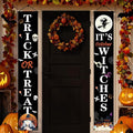 Hanging Halloween Door Decorations, 70-inch Front Door Banner Decor Porch Sign by OLANRUN