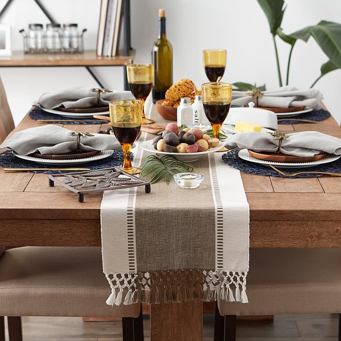 DII Dobby Stripe Table Runner - Image 4