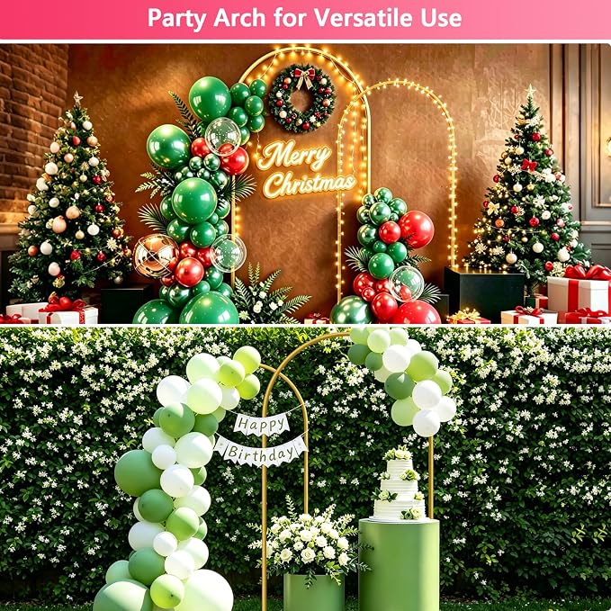 Metal Arch Backdrop Stand, Wedding Arch Stand | Dustproof caps, easy set-up - Image 7