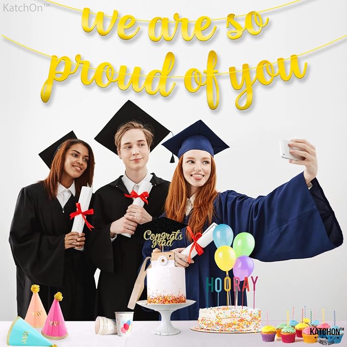 Katchon We are So Proud of You Banner 10 Feet, Gradauation Decorations 2026 | - Image 7