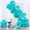 PartyWoo Teal Balloons 123pcs Turquoise Dark Teal Color 5 Inch | 18 12 10 5 by PartyWoo