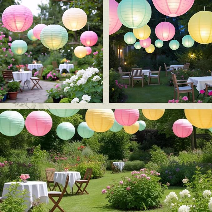 Pastel Chinese Paper Lanterns - Image 6